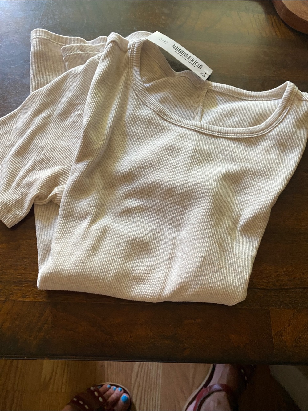 EVERLANE Women's Ribbed Knit Sweater - Light Beige size M NWT